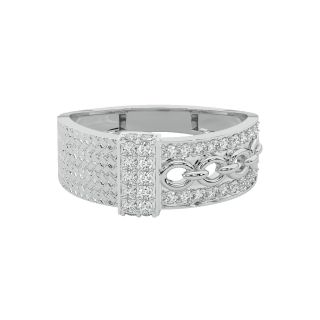 Evanica Round Diamond Ring For Men